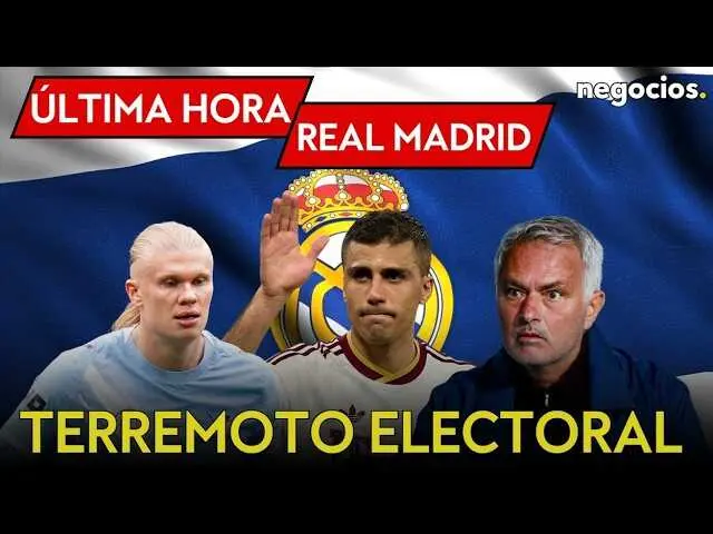 Momento del anuncio oficial del regreso de Jos&eacute; Mourinho al Real Madrid durante la presentaci&oacute;n de las elecciones presidenciales.<br>                        <br>                        <br>                        <br>                      