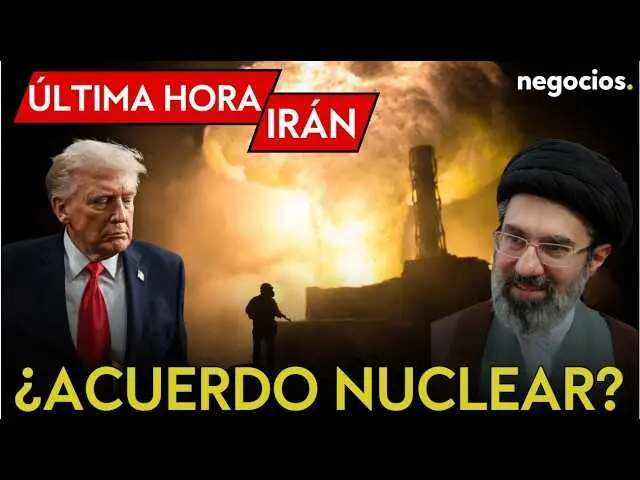 Imagen en miniatura del v&iacute;deo de Negocios TV mostrando la bandera de Ir&aacute;n con un fondo de instalaciones nucleares.<br>                        <br>                        <br>                        <br>                      