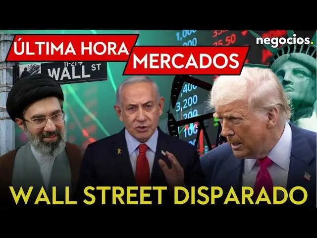 Gr&aacute;ficos burs&aacute;tiles en pantalla con im&aacute;genes de Donald Trump y petr&oacute;leo en el fondo<br>                        <br>                        <br>                        <br>                      