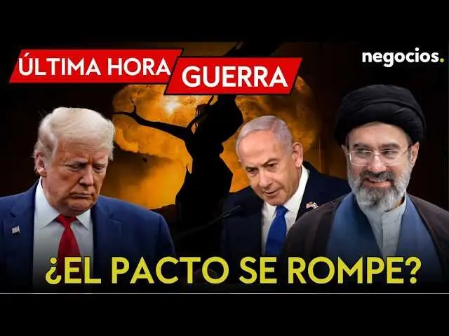 Captura de pantalla del v&iacute;deo que muestra a los ministros de Asuntos Exteriores de Ir&aacute;n y Defensa de Israel durante declaraciones oficiales.<br>                        <br>                        <br>                        <br>                      