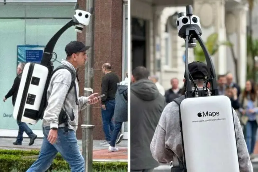 Los hombres mochila de Apple