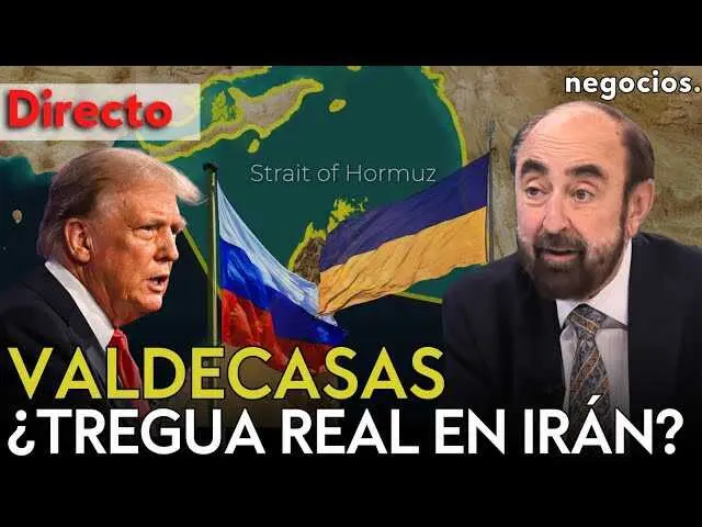 Ignacio Garc&iacute;a-Valdecasas durante el directo en Negocios TV comentando la situaci&oacute;n geopol&iacute;tica global y su impacto en la econom&iacute;a.<br>                        <br>                        <br>                        <br>                      