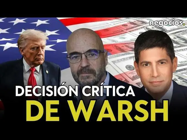 Kevin Warsh, presidente de la Reserva Federal, en una sesi&oacute;n informativa, simbolizando la delicada situaci&oacute;n monetaria en EE.UU. durante 2026.<br>                        <br>                        <br>                        <br>                      