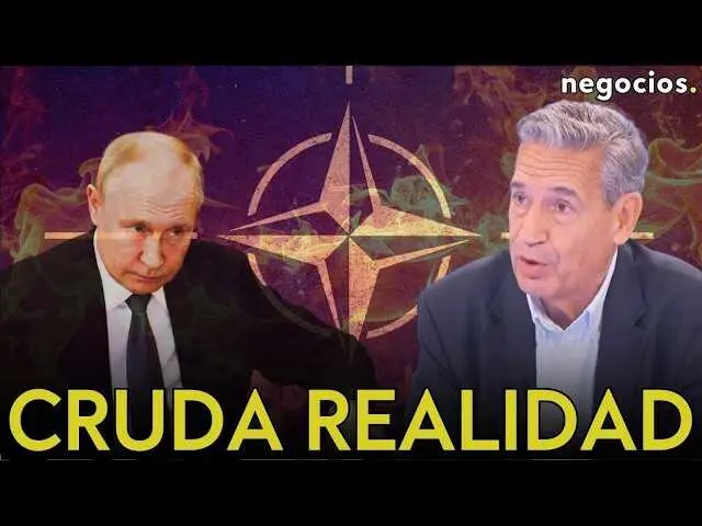 Juan Antonio de Castro durante la entrevista en Negocios TV analizando la realidad geopol&iacute;tica de Europa, Rusia y Estados Unidos<br>                        <br>                        <br>                        <br>                      