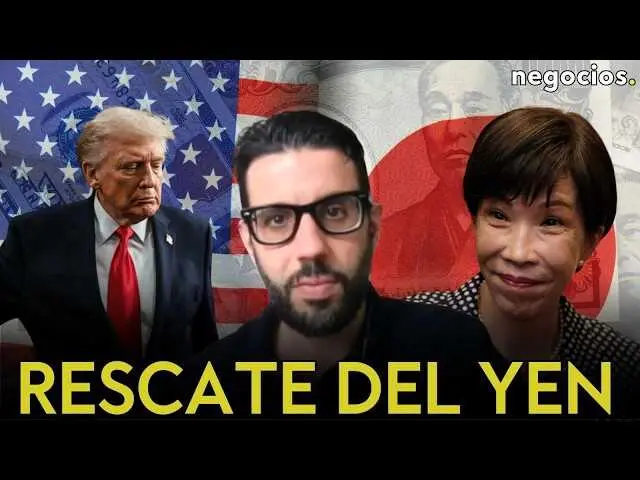 Gr&aacute;fico que muestra la evoluci&oacute;n del tipo de cambio USD/JPY, ilustrando la ca&iacute;da del yen y la intervenci&oacute;n del Banco de Jap&oacute;n.<br>                        <br>                        <br>                        <br>                      