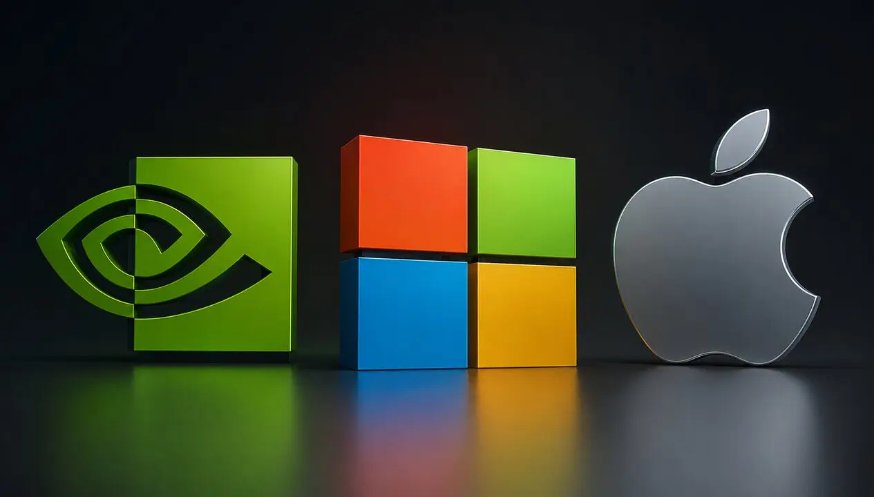 Nvidia, Microsoft, Apple