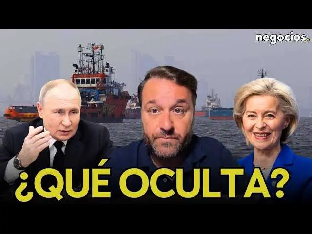 Thumbnail oficial del v&iacute;deo en YouTube que ilustra el informe sobre la Flota Oscura y las sanciones europeas a Rusia.<br>                        <br>                        <br>                        <br>                      