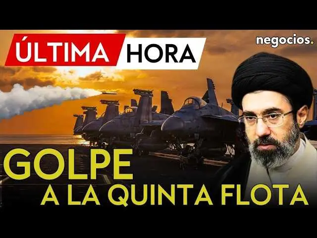 Imagen del ataque a bases estadounidenses en Bar&eacute;in, reflejada en instalaciones militares y buques petroleros afectados en el Estrecho de Ormuz.<br>                        <br>                        <br>                        <br>                      