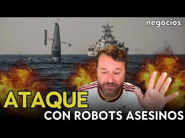 Imagen en miniatura del video que muestra un dron Corsair en acci&oacute;n durante el ataque en Bandar Abbas.<br>                        <br>                        <br>                        <br>                      