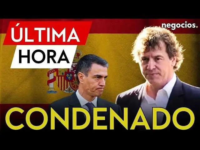 Fotograf&iacute;a del video de Negocios TV que informa sobre la condena judicial a David S&aacute;nchez, hermano de Pedro S&aacute;nchez.<br>                        <br>                        <br>                        <br>                      