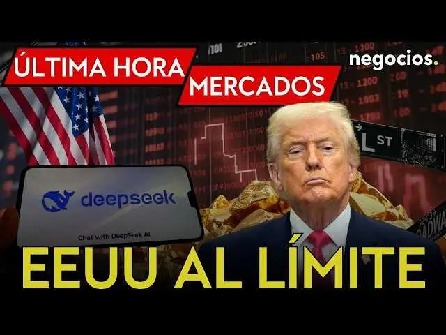 Imagen promocional del v&iacute;deo que muestra la portada con temas financieros y pol&iacute;ticos relacionados con Trump y Wall Street<br>                        <br>                        <br>                        <br>                      