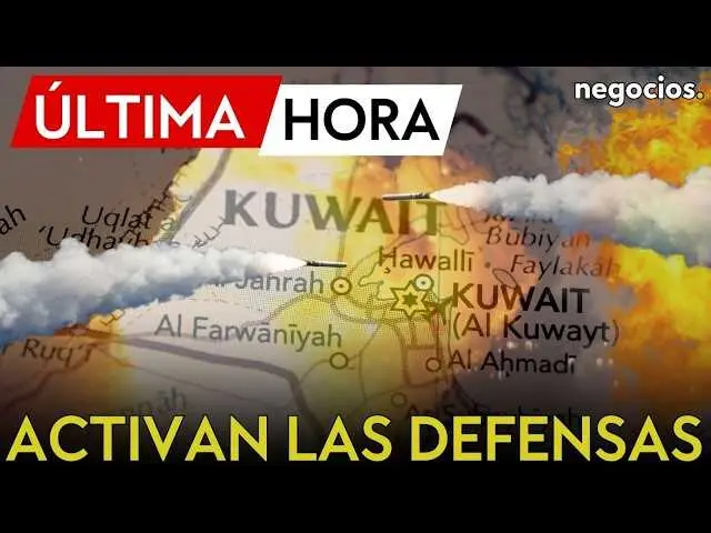 Defensas a&eacute;reas activadas en Kuwait y Bar&eacute;in ante ofensiva iran&iacute;, con el Golfo P&eacute;rsico al fondo y sirenas de alerta encendidas.<br>                        <br>                        <br>                        <br>                      