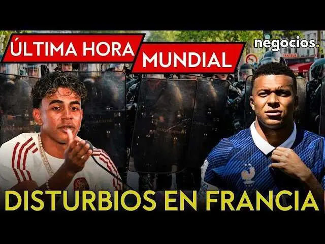 Multitud y fuerzas policiales en las calles de Par&iacute;s durante las protestas tras la final del Mundial 2026<br>                        <br>                        <br>                        <br>                      