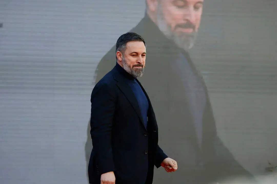..Foto Cecilia Fabiano/LaPresse 17 Dicembre  2023 Roma, Italia - Politica - Atreju 2023 , Santiago Abascal ospite alla festa di Fratelli D’Italia     Nella foto: Santiago Abascal .December 17 , 2023 Roma, Italy - Politics -  Politics -  Atreju, Santiago Abascal guest at Fratelli d’Italia event  In the photo: Santiago Abascal ...Foto Cecilia Fabiano/LaPresse 17 Dicembre  2023 Roma, Italia - Politica - Atreju 2023 , Santiago Abascal ospite alla festa di Fratelli DՉtalia     Nella foto: Santiago Abascal .December 17 , 2023 Roma, Italy - Politics -  Politics -  Atreju, Santiago Abascal guest at Fratelli dՉtalia event  In the photo: Santiago Abascal