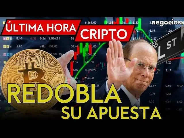 Captura de pantalla del v&iacute;deo de Negocios TV mostrando a Larry Fink durante el anuncio sobre BlackRock y Bitcoin.<br>                        <br>                        <br>                        <br>                      