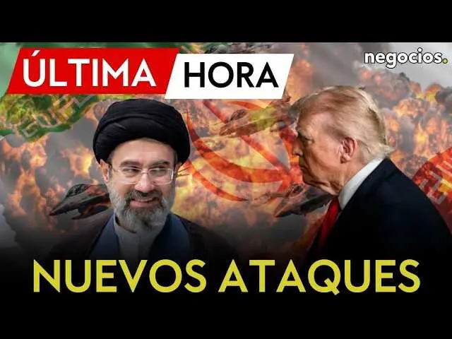 Imagen del thumbnail del v&iacute;deo oficial de Negocios TV mostrando una ofensiva a&eacute;rea en Oriente Medio<br>                        <br>                        <br>                        <br>                      