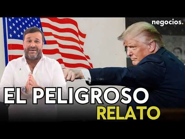 Imagen de miniatura del v&iacute;deo donde se analiza la supuesta injerencia china en las elecciones estadounidenses de 2020, con la silueta de Donald Trump y gr&aacute;ficos digitales alusivos a ciberseguridad electoral.<br>                        <br>                        <br>                        <br>                      