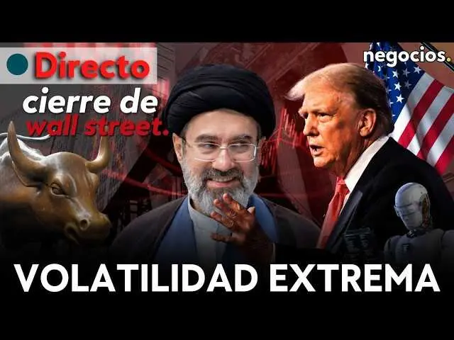 Pantallazo del v&iacute;deo 'CIERRE DE WALL STREET | DESPLOME TECNOL&Oacute;GICO POR EL GASTO EN IA Y EL PETR&Oacute;LEO SUPERA LOS $100' publicado por Negocios TV con gr&aacute;ficos de mercado activos.<br>                        <br>                        <br>                        <br>                      