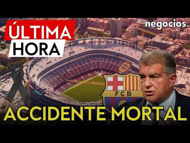 Imagen del estadio Spotify Camp Nou en Barcelona, lugar donde ocurri&oacute; el accidente laboral.<br>                        <br>                        <br>                        <br>                      