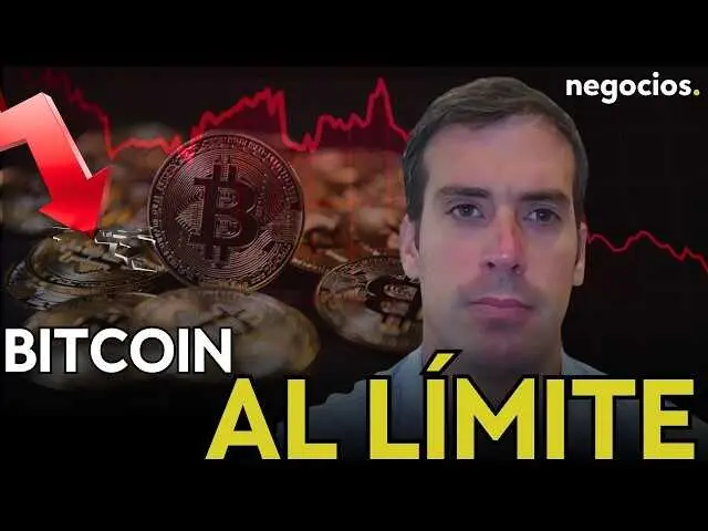 Gr&aacute;fico ilustrativo de Bitcoin con indicadores t&eacute;cnicos y fondo que sugiere incertidumbre pol&iacute;tica y econ&oacute;mica global.<br>                        <br>                        <br>                        <br>                      