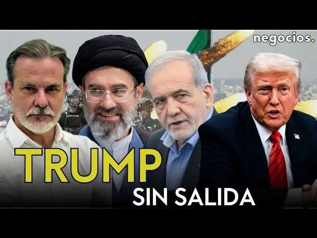 Captura del v&iacute;deo en Negocios TV sobre el conflicto entre Ir&aacute;n y Estados Unidos con expertos analizando la situaci&oacute;n.<br>                        <br>                        <br>                        <br>                      