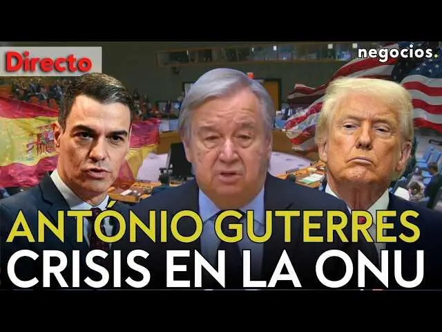 Ant&oacute;nio Guterres durante su comparecencia en el Consejo de Seguridad de Naciones Unidas en Nueva York<br>                        <br>                        <br>                        <br>                      