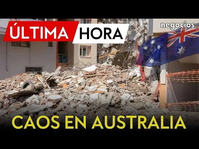 Imagen a&eacute;rea del barrio Ultimo en S&iacute;dney, cerca de la ubicaci&oacute;n del derrumbe parcial del edificio.<br>                        <br>                        <br>                        <br>                      