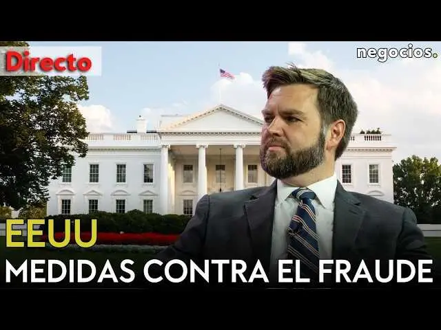 JD Vance durante la comparecencia en la Casa Blanca anunciando las medidas contra el fraude fiscal y financiero.<br>                        <br>                        <br>                        <br>                      