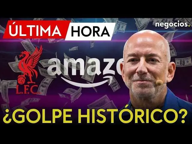 Imagen del Liverpool Football Club con sobreimpresi&oacute;n de Jeff Bezos y Eduardo Saverin, destacando la posible adquisici&oacute;n accionarial.<br>                        <br>                        <br>                        <br>                      