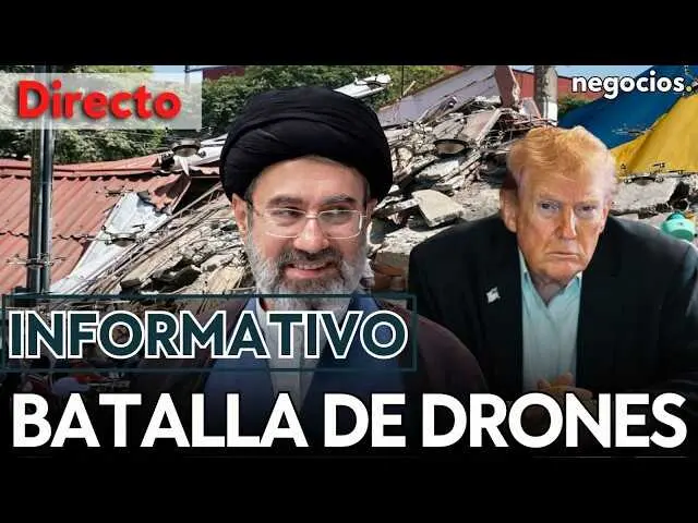 Imagen del v&iacute;deo con escenas de las noticias sobre el terremoto en Colombia, declaraciones pol&iacute;ticas y guerra de drones.<br>                        <br>                        <br>                        <br>                      