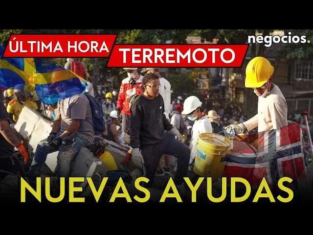 Imagen con ca&iacute;da de escombros en zona afectada por el terremoto en Colombia, con apoyo internacional en marcha<br>                        <br>                        <br>                        <br>                      