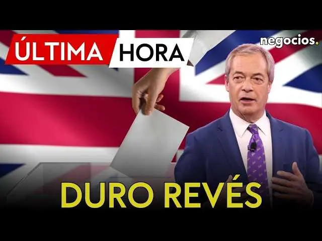 Nigel Farage en un mitin pol&iacute;tico tras su victoria electoral en Clacton.<br>                        <br>                        <br>                        <br>                      