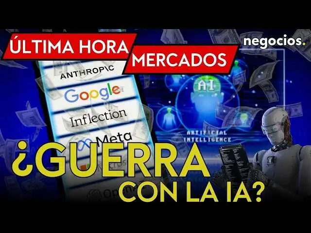 Miniatura del v&iacute;deo que muestra un gr&aacute;fico de mercado con iconos tecnol&oacute;gicos y banderas representando la rivalidad econ&oacute;mica entre Estados Unidos y China.<br>                        <br>                        <br>                        <br>                      