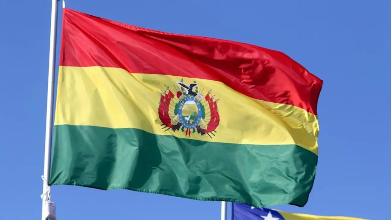 June 9, 2024, Saint Petersburg, Russia: The flag of the The Plurinational State of Bolivia seen in the gallery of flags of the participating countries in the framework of St. Petersburg International Economic Forum 2024
Europa Press/Contacto/Maksim Konstantinov
09/6/2024