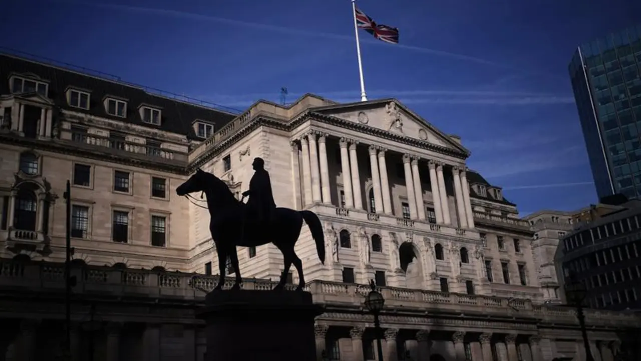 FILED - 15 February 2024, United Kingdom, London: A general view of the Bank of England in the City of London. Photo: Yui Mok/PA Wire/dpa
(Foto de ARCHIVO)
15/2/2024 ONLY FOR USE IN SPAIN