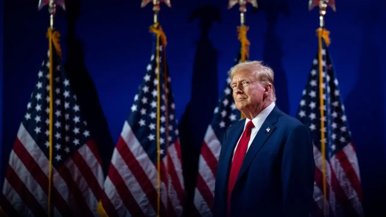 22 June 2024, US, Washington: Former US President and Republican presidential candidate Donald Trump delivers remarks at the Faith &amp; Freedom Conference in Washington DC. Photo: Daniel Heuer/ZUMA Press Wire/dpa
22/6/2024 ONLY FOR USE IN SPAIN