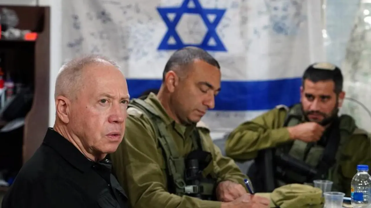 April 16, 2024, Northern District, Israel: Minister of Defense YOAV GALLANT visits Israel's northern border where he held an operational situation assessment with senior IDF officials and troops operating in the area of the Western Galilee.,Image: 865370852, License: Rights-managed, Restrictions: , Model Release: no, Pictured: GALLANT YOAV, Credit line: Ariel Hermoni/Israel Mod / Zuma Press / ContactoPhoto