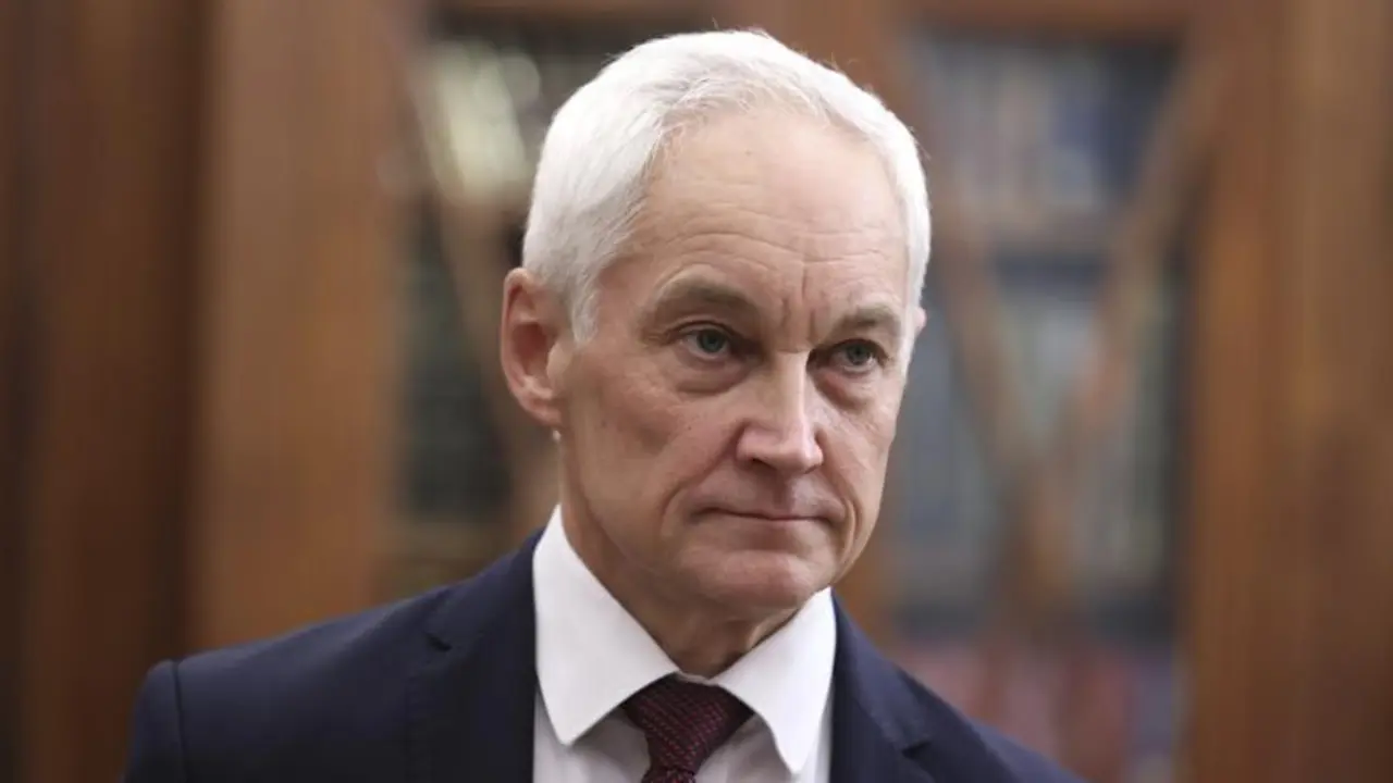 November 7, 2023, Moscow, Moscow Oblast, Russia: Russian First Deputy Prime Minister Andrei Belousov listens to President Vladimir Putin during a meeting to discuss the progress of the technology policy bill at the Kremlin, November 7, 2023 outside Moscow, Russia.,Image: 820902672, License: Rights-managed, Restrictions: , Model Release: no, Credit line: Gavriil Grigorov/Kremlin Pool / Zuma Press / ContactoPhoto