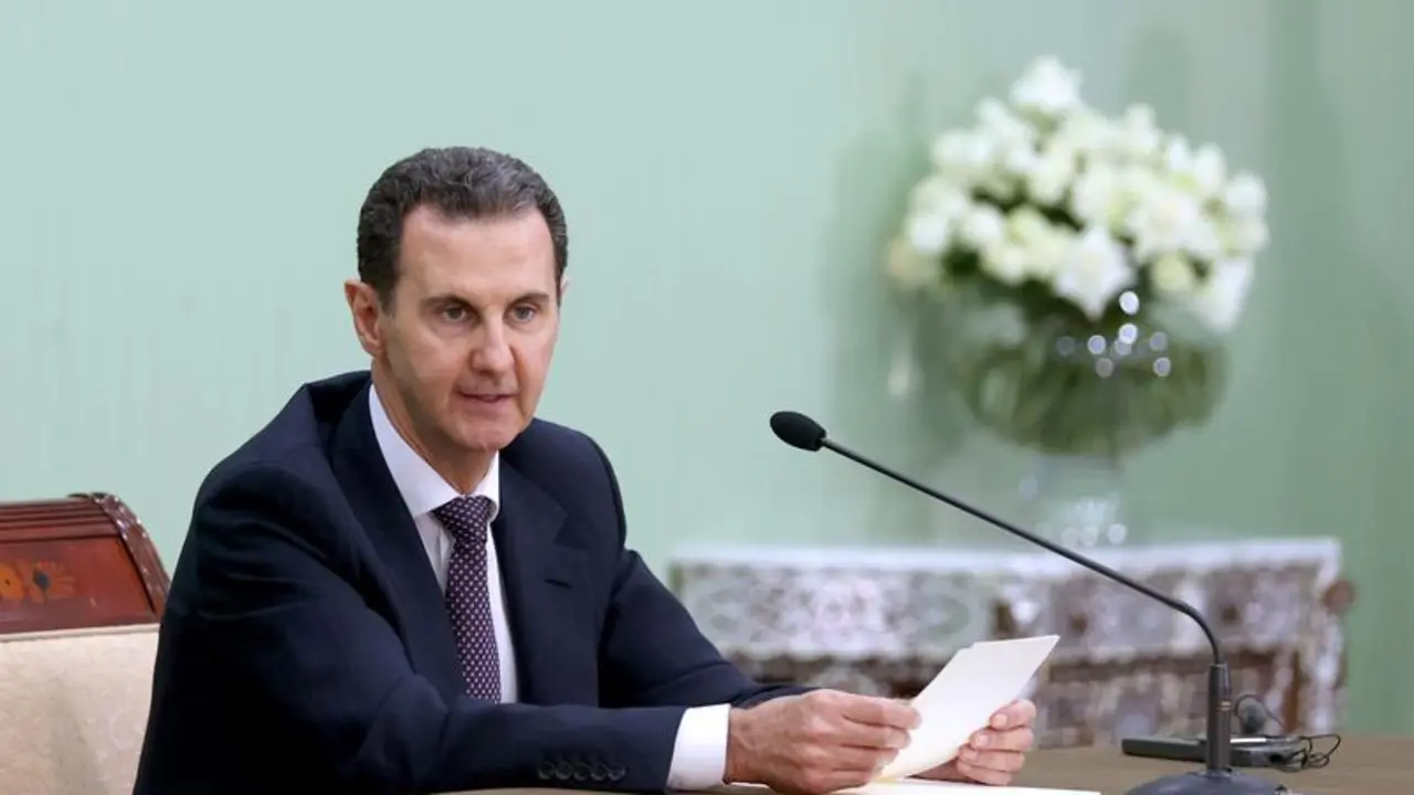 May 3, 2023, Damascus, Damascus, Syrian Arab Republic: Iranian President Ebrahim Raisi meets with Syria's President Bashar al-Assad in Damascus on May 3, 2023. The visiting Iranian president hailed al-Assad for overcoming sanctions and achieving ''victory'' in the country's 12-year-long civil war, in which Tehran has been a major ally,Image: 773666565, License: Rights-managed, Restrictions: , Model Release: no, Credit line: Iranian Presidency Office / Zuma Press / ContactoPhoto