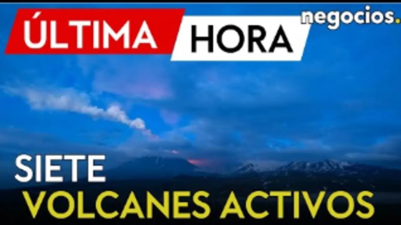 Siete volcanes entran en erupción en Kamchatka tras un terremoto de magnitud 8,8