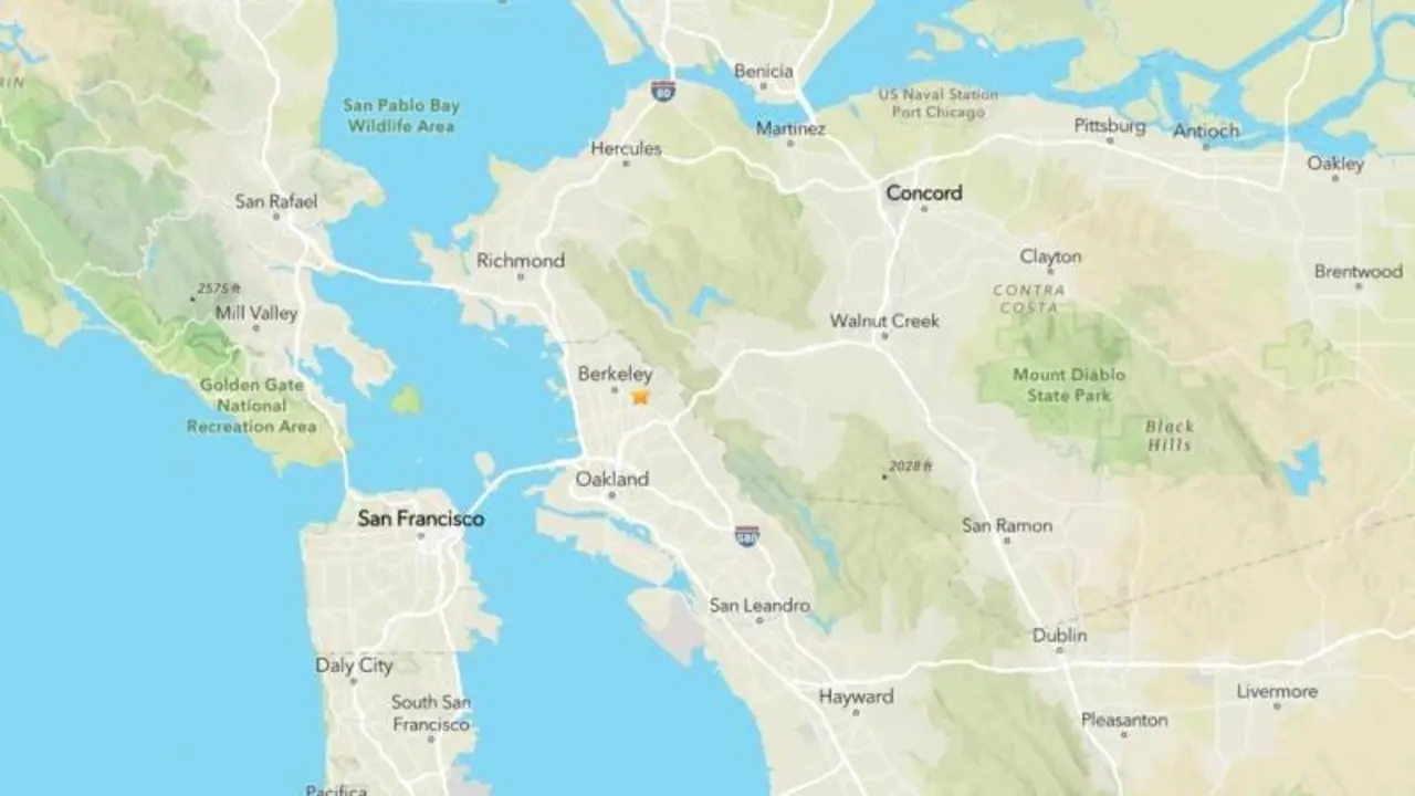 4.3-magnitude earthquake hits San Francisco area - COURTESY OF USGS