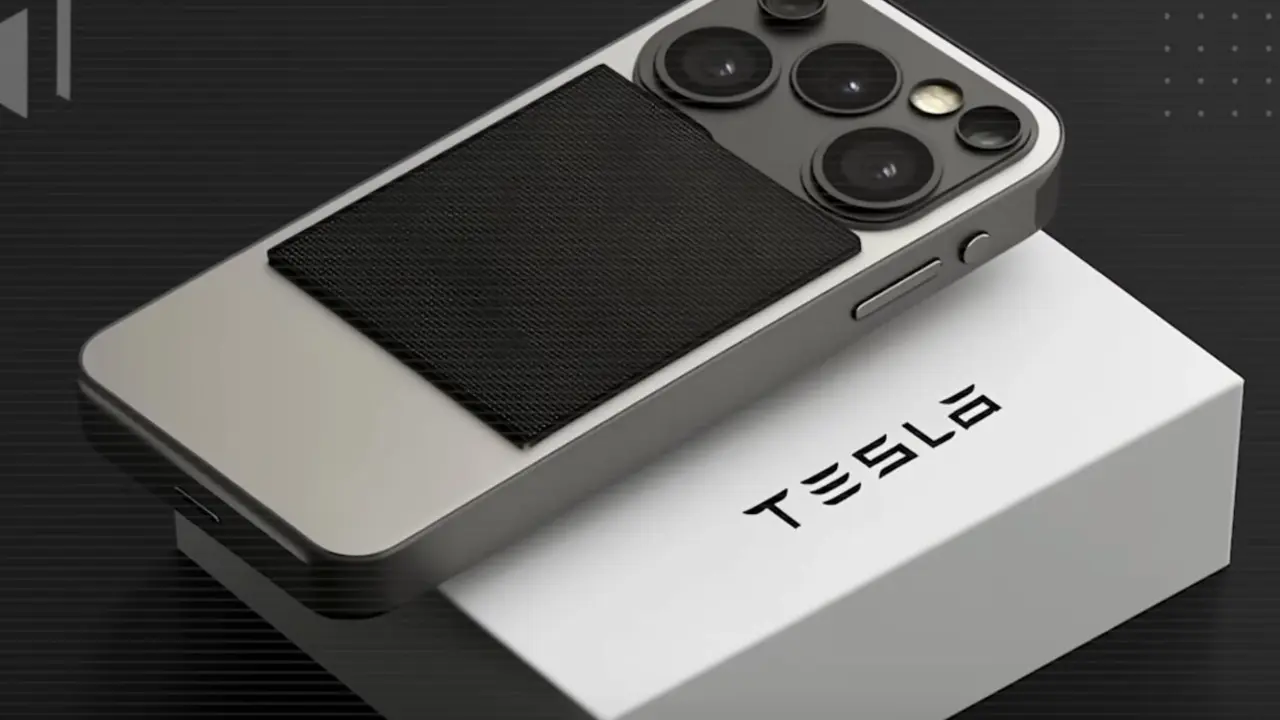 La simulación con IA de el presunto móvil de Tesla.