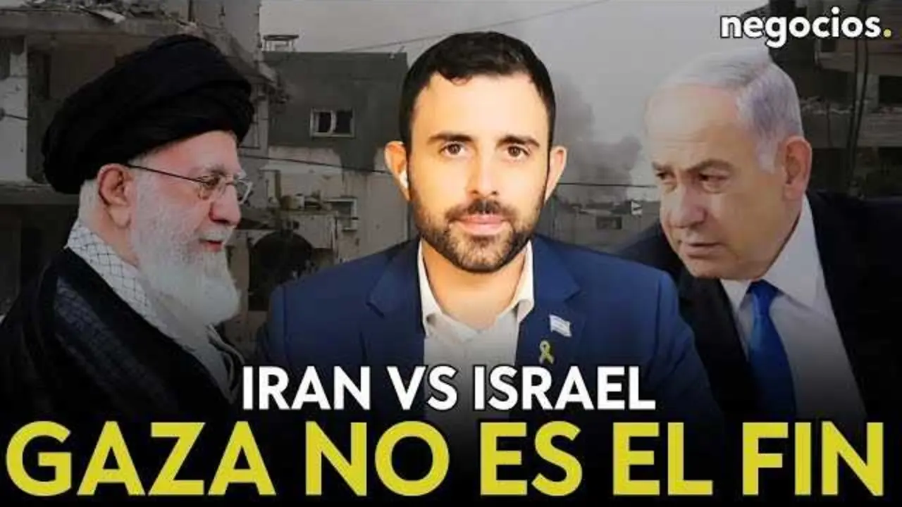 Eylon Levy hablando en una entrevista sobre la situación en Oriente Medio y el conflicto con Hamas.<br>                        <br>                        <br>                        <br>                      