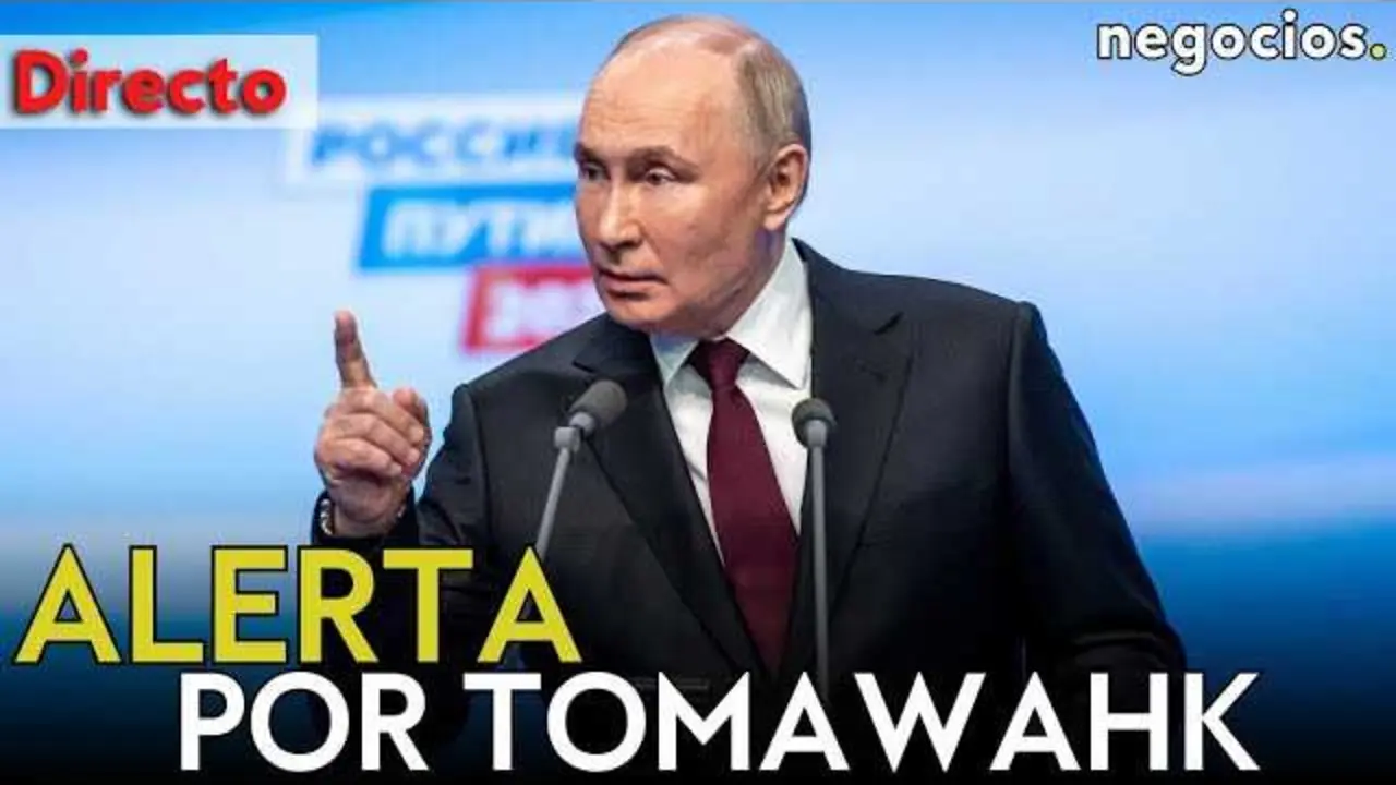 El presidente Vladímir Putin durante su discurso en el Foro Internacional de la Semana Rusa de la Energía, mientras alerta a Estados Unidos sobre la amenaza de misiles Tomahawk.<br>                        <br>                        <br>                        <br>                      
