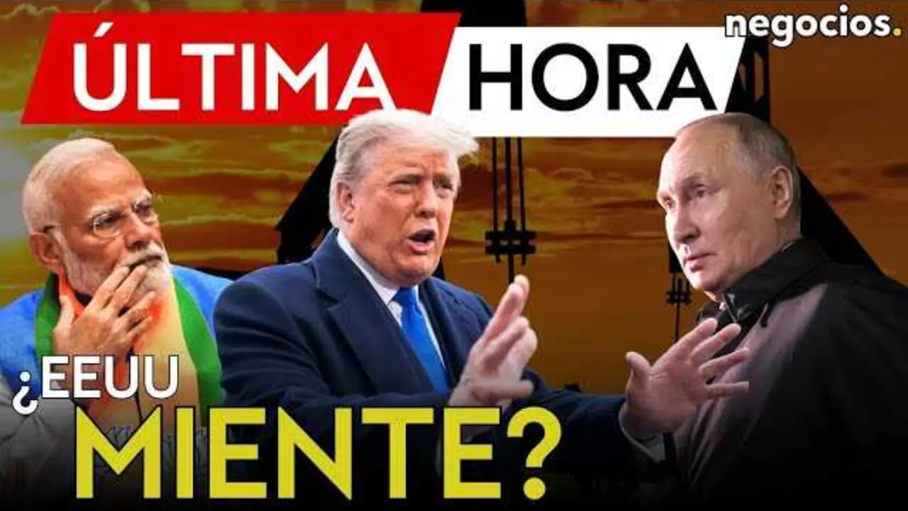 Thumbnail del vídeo de Negocios TV que aborda la controversia energética entre India, Rusia y EEUU.<br>                        <br>                        <br>                        <br>                      