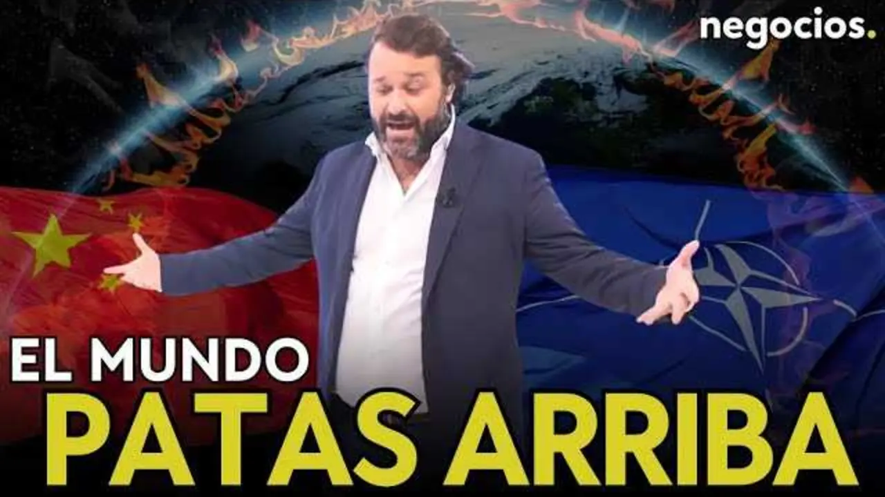 Captura del vídeo de Negocios TV donde se analizan las tensiones globales entre OTAN, China, Rusia y América Latina.<br>                        <br>                        <br>                        <br>                      