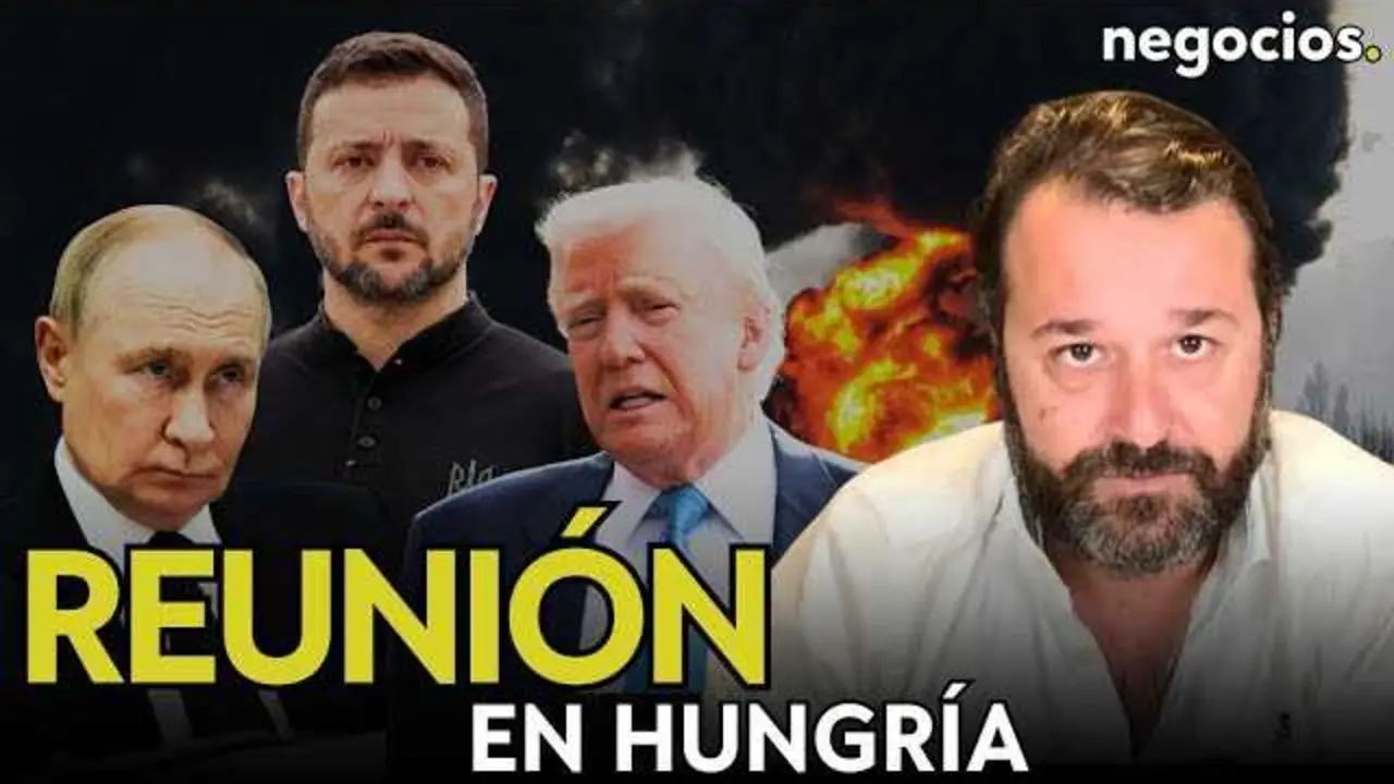 Imagen oficial del vídeo que muestra las figuras públicas de Donald Trump, Vladimir Putin y Volodímir Zelensky con referencias a la cumbre en Hungría.<br>                        <br>                        <br>                        <br>                      