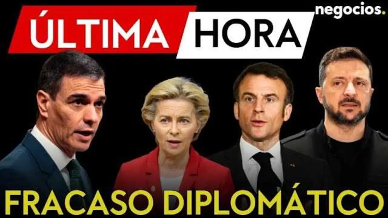 Líderes europeos firmando un documento conjunto en apoyo a Ucrania, con la ausencia notable del presidente del Gobierno español Pedro Sánchez<br>                        <br>                        <br>                        <br>                      