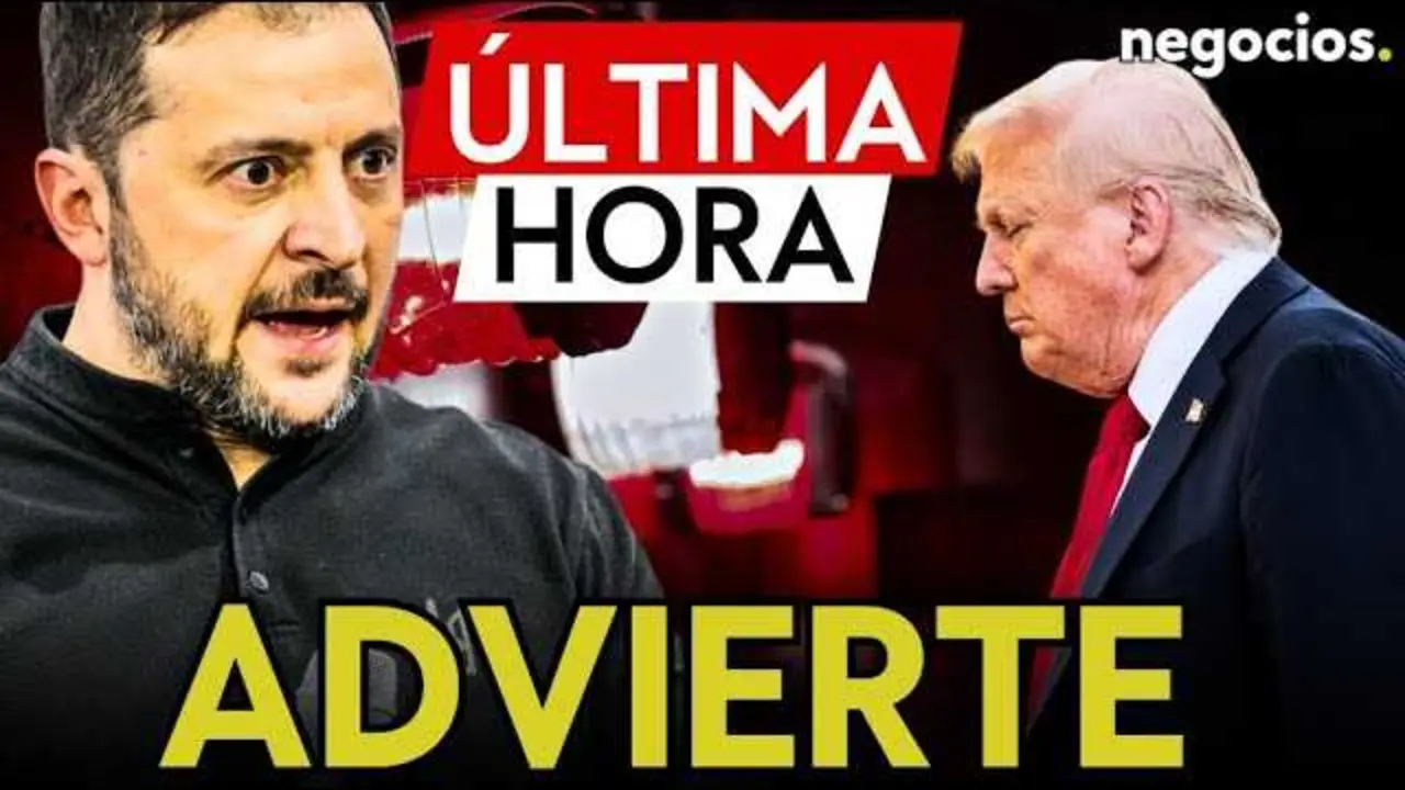 Volodímir Zelenski durante una conferencia en medio de la guerra Ucrania-Rusia, en un acto oficial reciente.<br>                        <br>                        <br>                        <br>                      