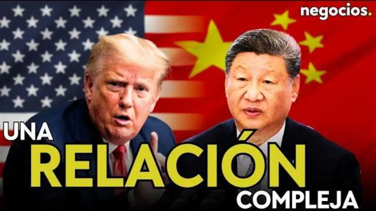 Fotografía que muestra a Donald Trump y Xi Jinping en un encuentro diplomático, ilustrando la compleja relación entre EE.UU. y China.<br>                        <br>                        <br>                        <br>                      